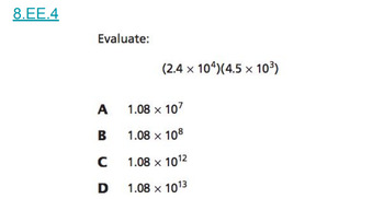 Preview of 8th Grade NY State Exam Questions - EE.4