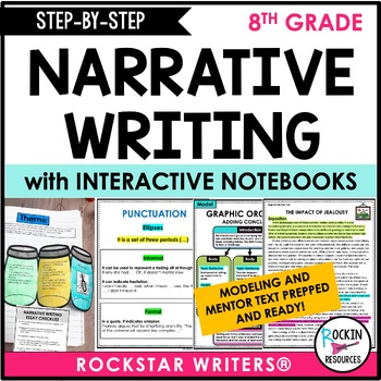 Preview of 8th Grade Narrative Writing - Printable Version - Middle School - Model Lessons