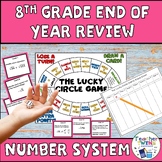 8th Grade Number System Task Card/Game Review and Assessment