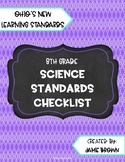 8th Grade Ohio Science Standards Checklist
