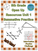 8th Grade Open Up Resources Unit 1 Math Summative Practice