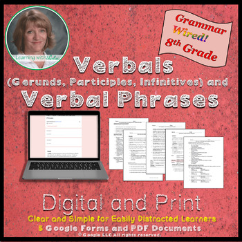 Preview of 8th Grade Part 7 Verbals (Gerunds, Participles, and Infinitives)