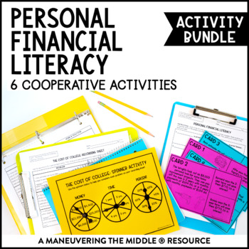 Preview of 8th Grade Personal Financial Literacy Activity Bundle | Interest, Loans, Payment