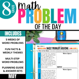 8th Grade Problem of the Day: Daily Math Problem Solving P