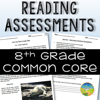 Preview of 8th Grade Reading Assessments