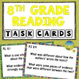 8th Grade Reading Comprehension Common Core Task Cards