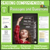 8th Grade Reading Comprehension Passages and Questions