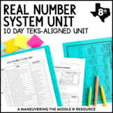 Real Number System TEKS Unit | Square Roots, Numbers, and 