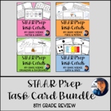 8th Grade STAAR Test Prep Review Task Cards Matter Force E