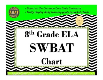 Preview of 8th Grade SWBAT Chart