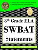 8th Grade SWBAT Statements