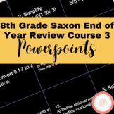8th Grade Saxon Course 3 End of Year Study Game Powerpoint