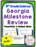 8th Grade Science Georgia Milestone Review PowerPoint and 