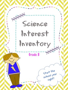 Preview of 8th Grade Science Interest Inventory