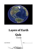 8th Grade Science Layers of Earth Quiz