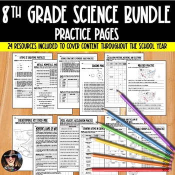 Preview of 8th Grade Science Worksheets and Handouts