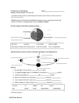 8th grade science staar review sheet key game earth and space science