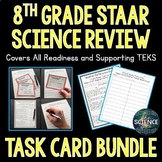 8th Grade Science STAAR Review Task Cards Bundle