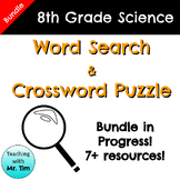8th Grade Science Word Search and Crossword Puzzles