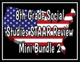 8th Grade Social Studies STAAR Review Mini Bundle 2