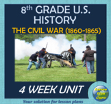 8th Grade U.S. History: The Civil War COMPLETE Unit (1860-