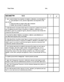 8th Grade Standard Data Sheet 8.G