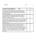 8th Grade Standard Data Sheet 8.SP