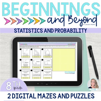 Preview of 8th Grade Statistics and Probability Digital Puzzles