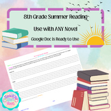 8th Grade Summer Reading Assignment/Worksheet to use with 
