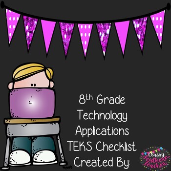 Preview of 8th Grade Technology Applications TEKS Checklist