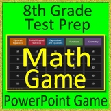 8th Grade Test Prep Math Game Spiral Review PowerPoint or 