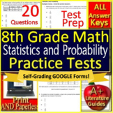8th Grade Math Statistics and Probability Printable & SELF