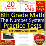 8th Grade Math The Number System Printable & SELF-GRADING 