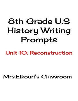 8th grade writing prompts