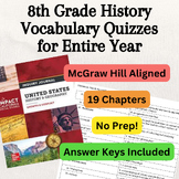 8th Grade US History McGraw Hill Vocabulary Quizzes for En