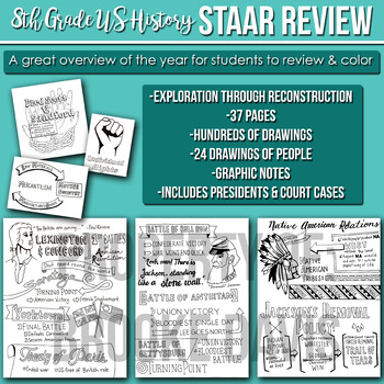 Preview of US History STAAR/EOC Review--Exploration to Reconstruction