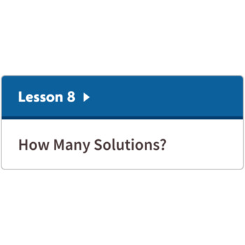 Preview of 8th Grade Unit 4 Lesson 8: How Many Solutions?