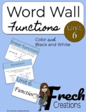 8th Grade Unit 6- Functions : Vocabulary Word Wall