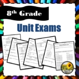 8th Grade Math Exams/Tests/Assessments