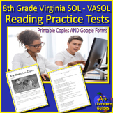 8th Grade Virginia SOL Reading Practice Tests Printable Co