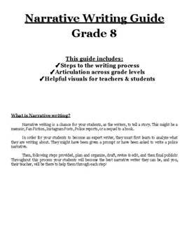 8th Grade Writing Guides by New World Curriculum | TPT