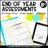 8th Grade Math Year-End Assessments:  CCSS