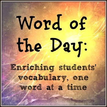 Preview of Word of the Day: A Year-Long Middle School Vocabulary Curriculum