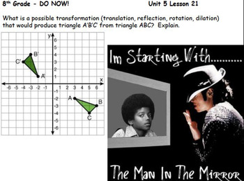 Preview of 8th Grade math mini-lessons aligned with Khan Academy skills for an entire year!