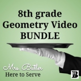 8th grade Geometry Video BUNDLE