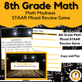8th grade Math Madness Review Game (20 STAAR Aligned Quest