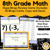 8th grade Math Slope Bingo (Google Slides) (Test Review +S