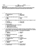 8th grade Science unit one test