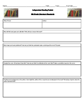 book report pdf 8th grade