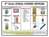 8th grade- social studies School Supply List (editable)